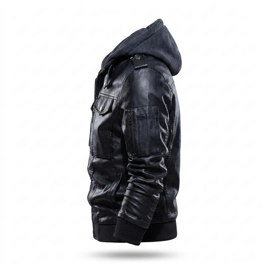 Lederjacken Outlet24 - Movur | Gefüttert Mehrlagig Lederjacke Herren
