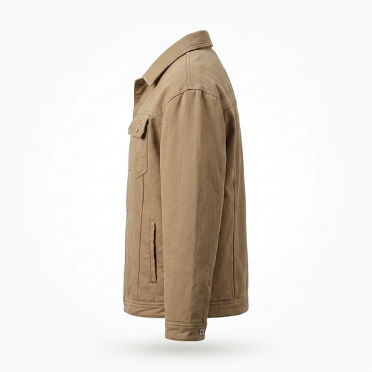 Lederjacken Outlet24 - Divan | Gefütterte Geknöpfte Jacke Unisex