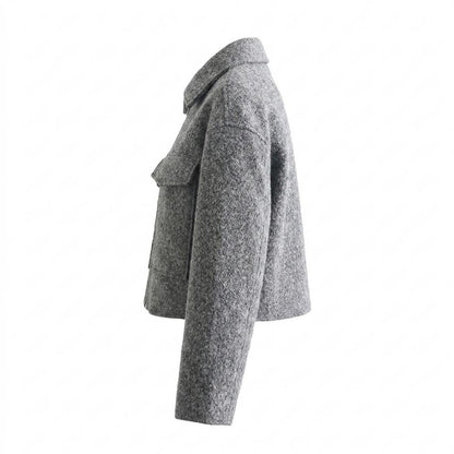 Lederjacken Outlet24 - Nizis | Strukturiert Kurzgeschnitten Jacke Damen