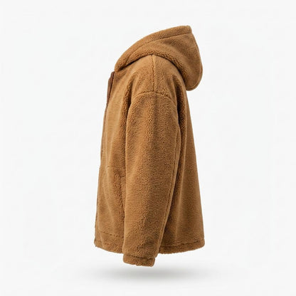 Lederjacken Outlet24 - Dukim | Reißverschluss Teddy Jacke Unisex