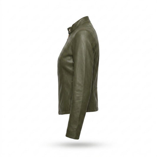 Lederjacken Outlet24 - Nitom | Tailliert Kurz Lederjacke Damen