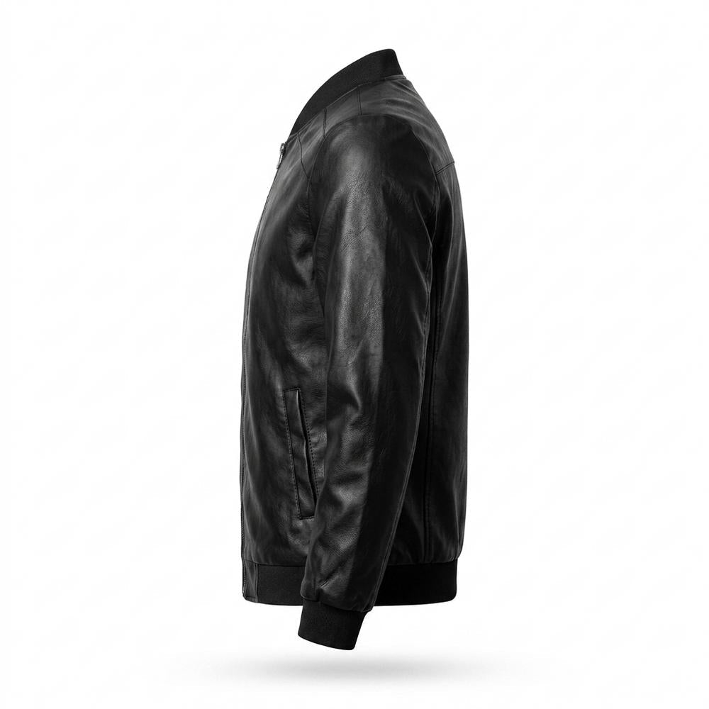 Lederjacken Outlet24 - Lehud | Glatt Tailliert Lederjacke Herren