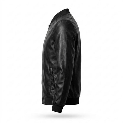 Lederjacken Outlet24 - Lehud | Glatt Tailliert Lederjacke Herren