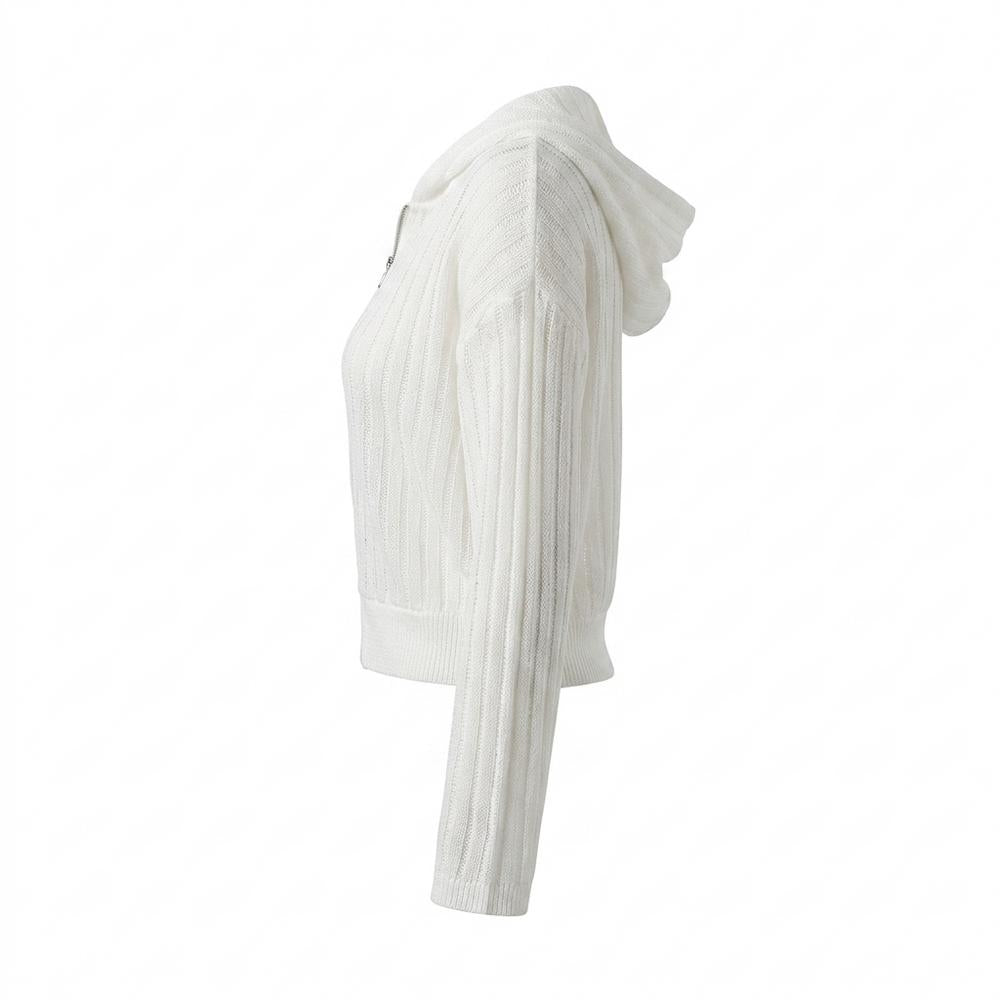Lederjacken Outlet24 - Vikok | Transparent Langärmlig Strickjacke Damen