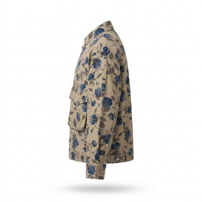 Lederjacken Outlet24 - Cimun | Geblümt Geknöpft Jacke Unisex
