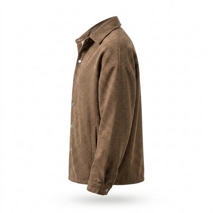 Lederjacken Outlet24 - Vivud | Gerippt Geknöpft Jacke Unisex