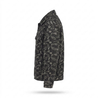 Lederjacken Outlet24 - Vusan | Gemusterte Langärmlige Jacke Unisex