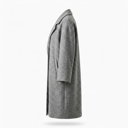 Lederjacken Outlet24 - Eirik | Meliert Langgeschnitten Mantel Damen