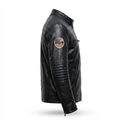 Lederjacken Outlet24 - Mafil | Gesteppt Tailliert Lederjacke Herren