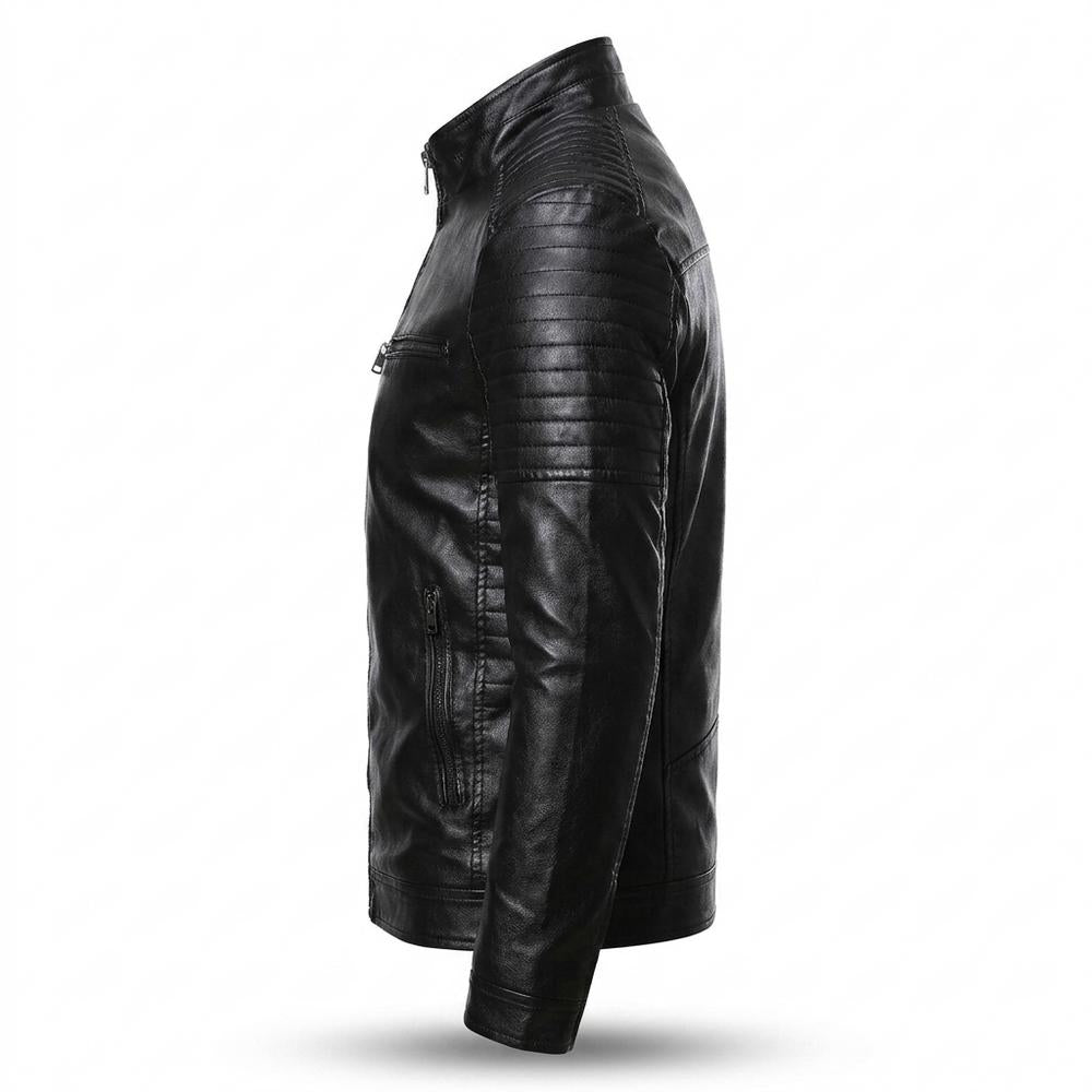 Lederjacken Outlet24 - Casir | Gesteppt Tailliert Lederjacke Herren