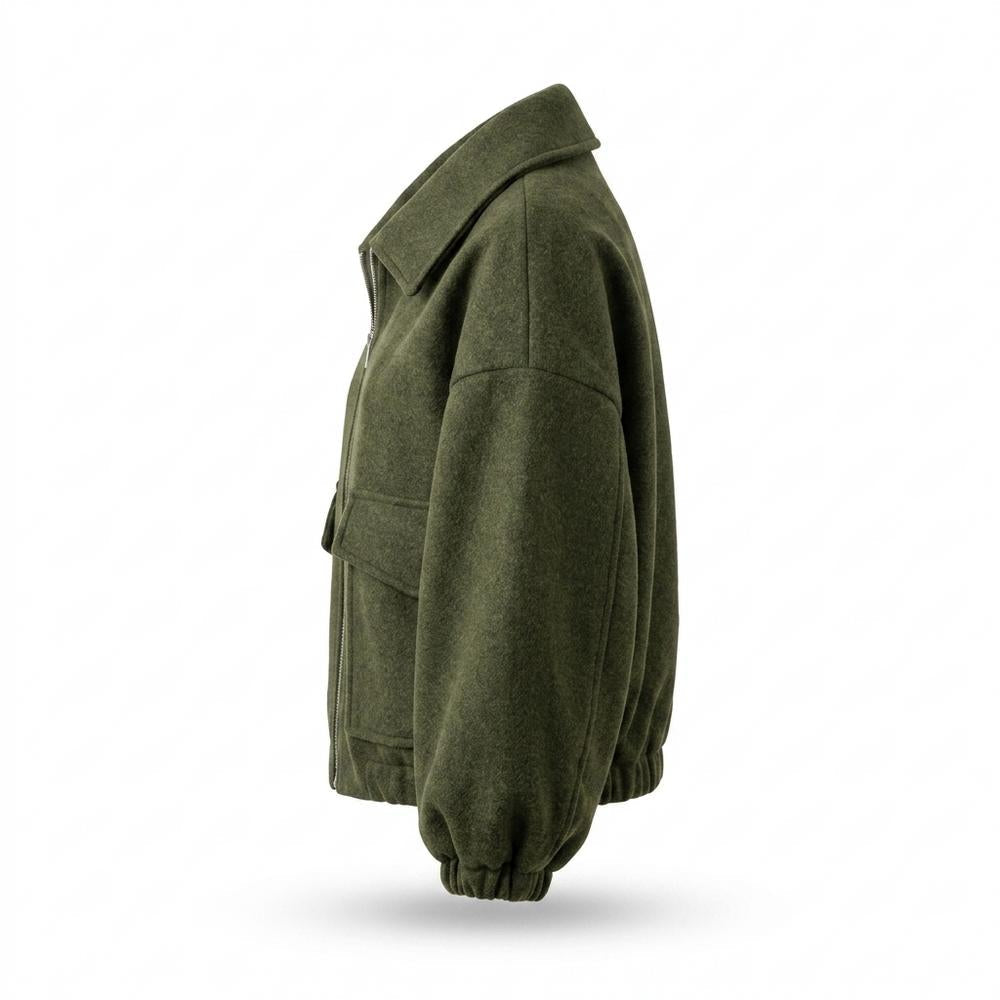 Lederjacken Outlet24 - Yiwol | Reißverschluss Kurz Geschnittene Jacke Damen