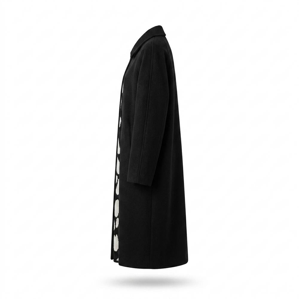 Lederjacken Outlet24 - Rokev | Lang Geknöpft Mantel Damen