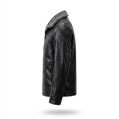 Lederjacken Outlet24 - Tezam | Gefüttert Abgesteppt Lederjacke Herren