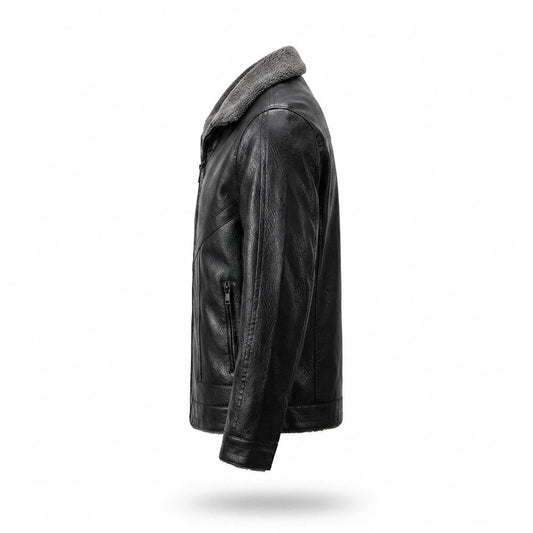 Lederjacken Outlet24 - Tezam | Gefüttert Abgesteppt Lederjacke Herren