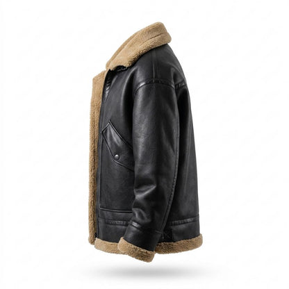 Lederjacken Outlet24 - Luvin | Warmgefütterte Glatte Lederjacke Herren