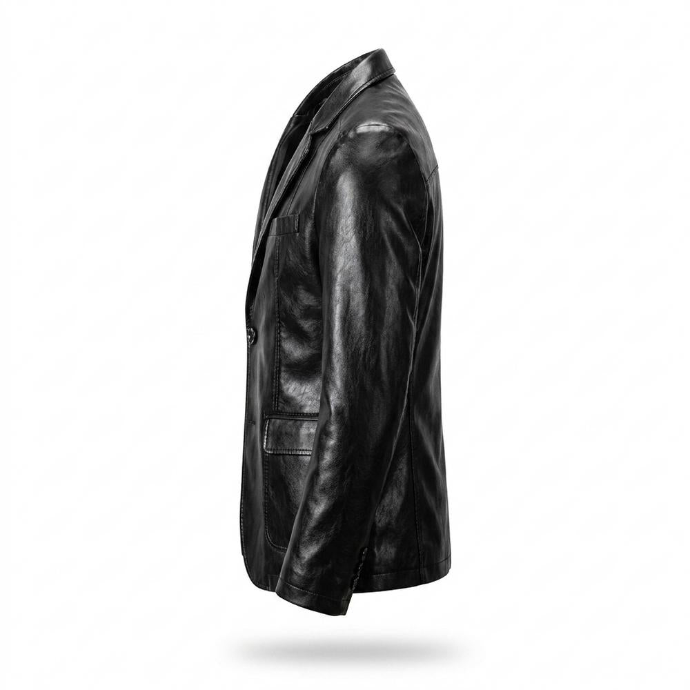 Lederjacken Outlet24 - Vopat | Tailliert Einreihig Lederjacke Herren