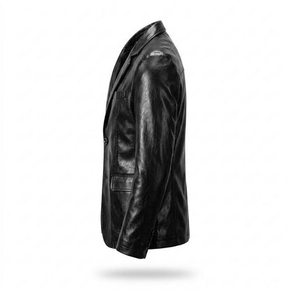 Lederjacken Outlet24 - Vopat | Tailliert Einreihig Lederjacke Herren
