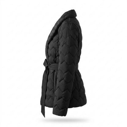 Lederjacken Outlet24 - Kolun | Gesteppt Tailliert Jacke Damen