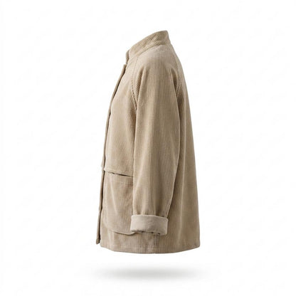 Lederjacken Outlet24 - Totik | Gerippte Geknöpfte Jacke Damen
