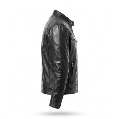 Lederjacken Outlet24 - Misud | Strukturiert Figurbetont Lederjacke Herren