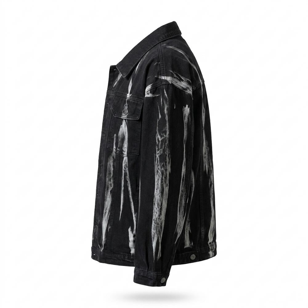 Lederjacken Outlet24 - Nisel | Gewaschen Geknöpft Jacke Unisex