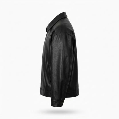Lederjacken Outlet24 - Dekel | Glatt Weit Lederjacke Herren