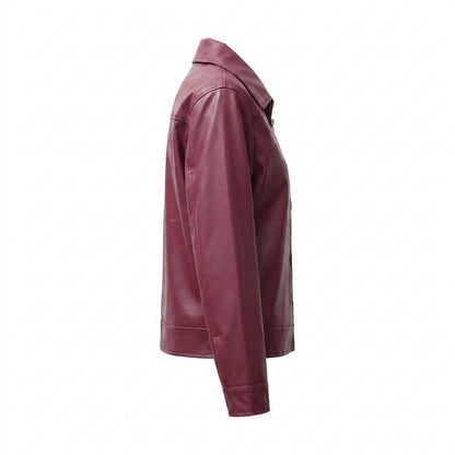 Lederjacken Outlet24 - Nuhas | Glatt Gefüttert Lederjacke Unisex