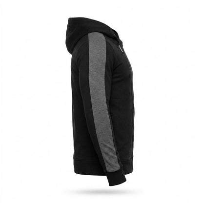 Lederjacken Outlet24 - Miwet | Asymmetrisch Hochschließend Hoodie Herren