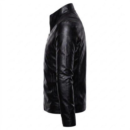 Lederjacken Outlet24 - Tibir | Tailliert Glatt Lederjacke Herren