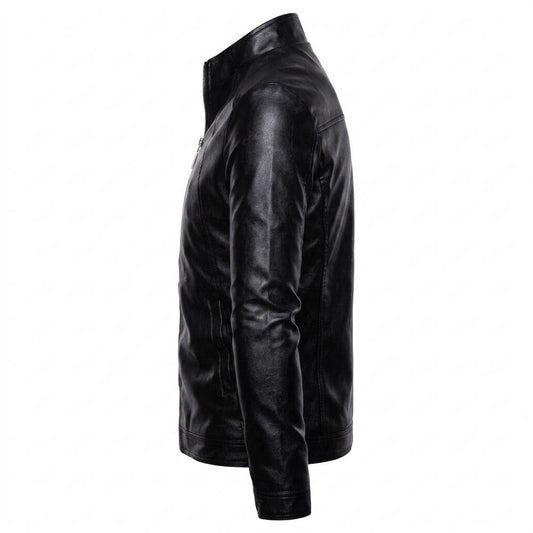 Lederjacken Outlet24 - Tibir | Tailliert Glatt Lederjacke Herren