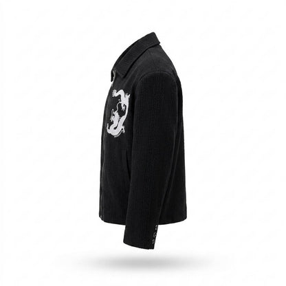 Lederjacken Outlet24 - Kevor | Strukturiert Bestickt Jacke Unisex