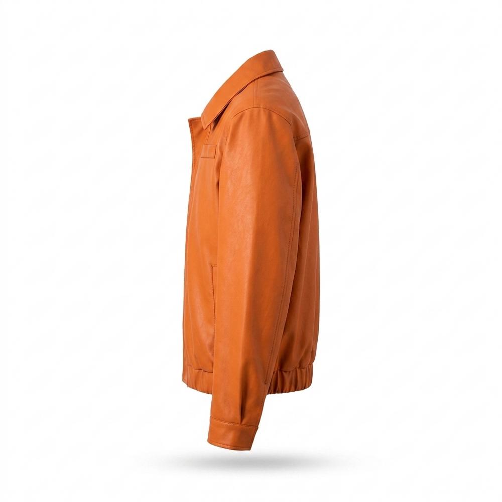 Lederjacken Outlet24 - Rizan | Gefütterte Glatte Lederjacke Herren