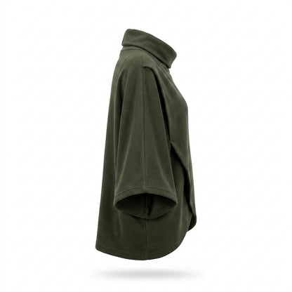 Lederjacken Outlet24 - Vavol | Hochgeschlossener Asymmetrischer Pullover Damen