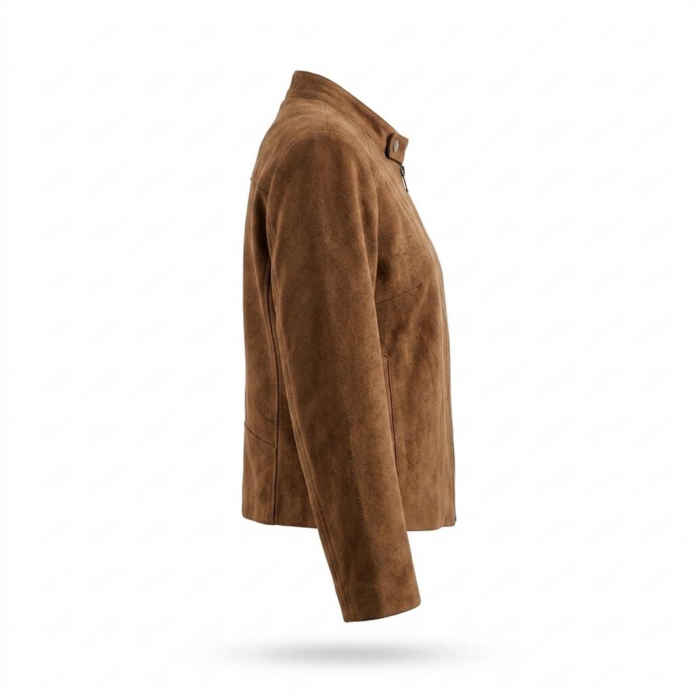 Lederjacken Outlet24 - Ruwad | Veloursartig Reißverschluss Wildleder-Jacke Damen