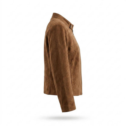 Lederjacken Outlet24 - Ruwad | Veloursartig Reißverschluss Wildleder-Jacke Damen