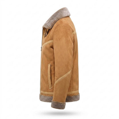 Lederjacken Outlet24 - Diten | Gefüttert Reißverschluss Wildleder-Jacke Herren