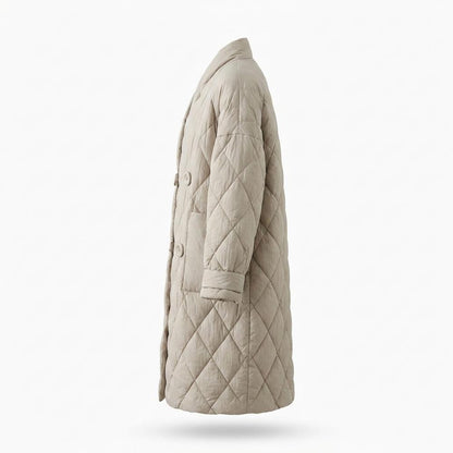 Lederjacken Outlet24 - Verak | Gesteppt Lang Mantel Damen