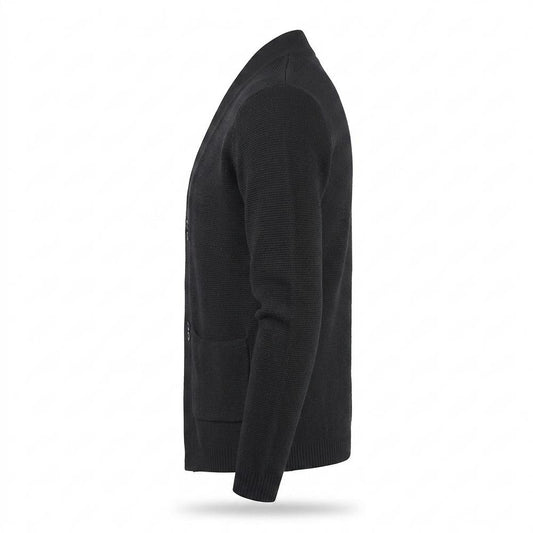 Lederjacken Outlet24 - Ronuk | Strukturiert Geknöpft Cardigan Herren