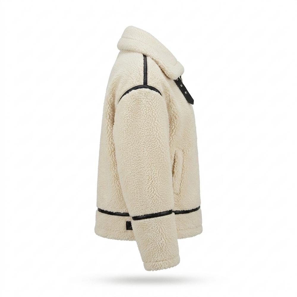 Lederjacken Outlet24 - Kasil | Gefüttert Paspeliert Jacke Damen