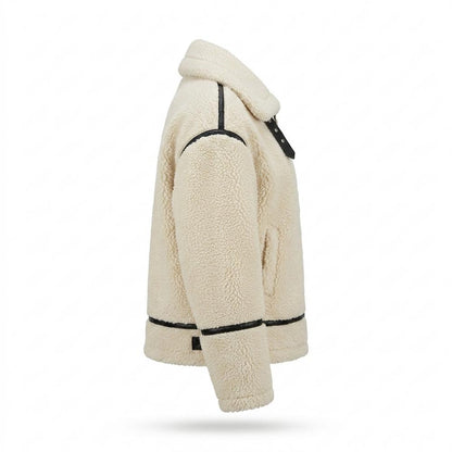 Lederjacken Outlet24 - Kasil | Gefüttert Paspeliert Jacke Damen