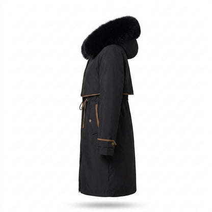 Lederjacken Outlet24 - Aivav | Gefütterter Taillierter Mantel Damen