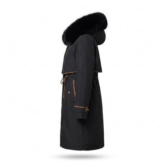 Lederjacken Outlet24 - Aivav | Gefütterter Taillierter Mantel Damen