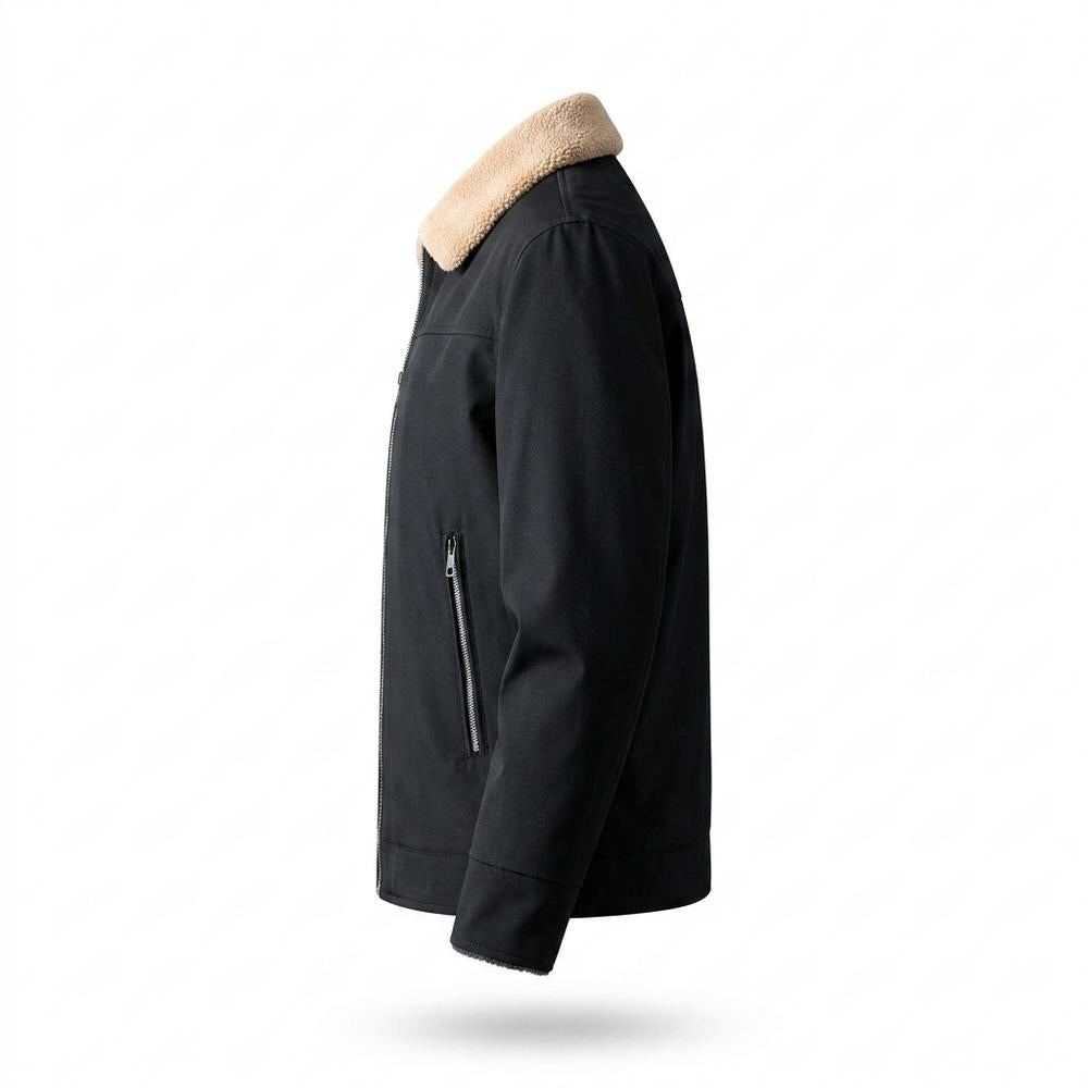 Lederjacken Outlet24 - Yuvis | Gefüttert Reißverschluss Jacke Herren