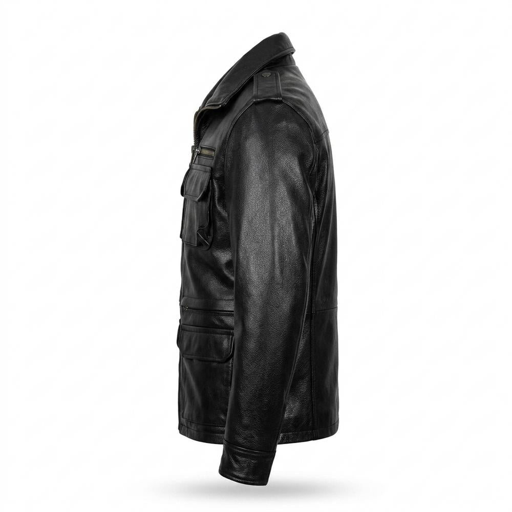 Lederjacken Outlet24 - Yimos | Gefütterte Funktionale Lederjacke Herren