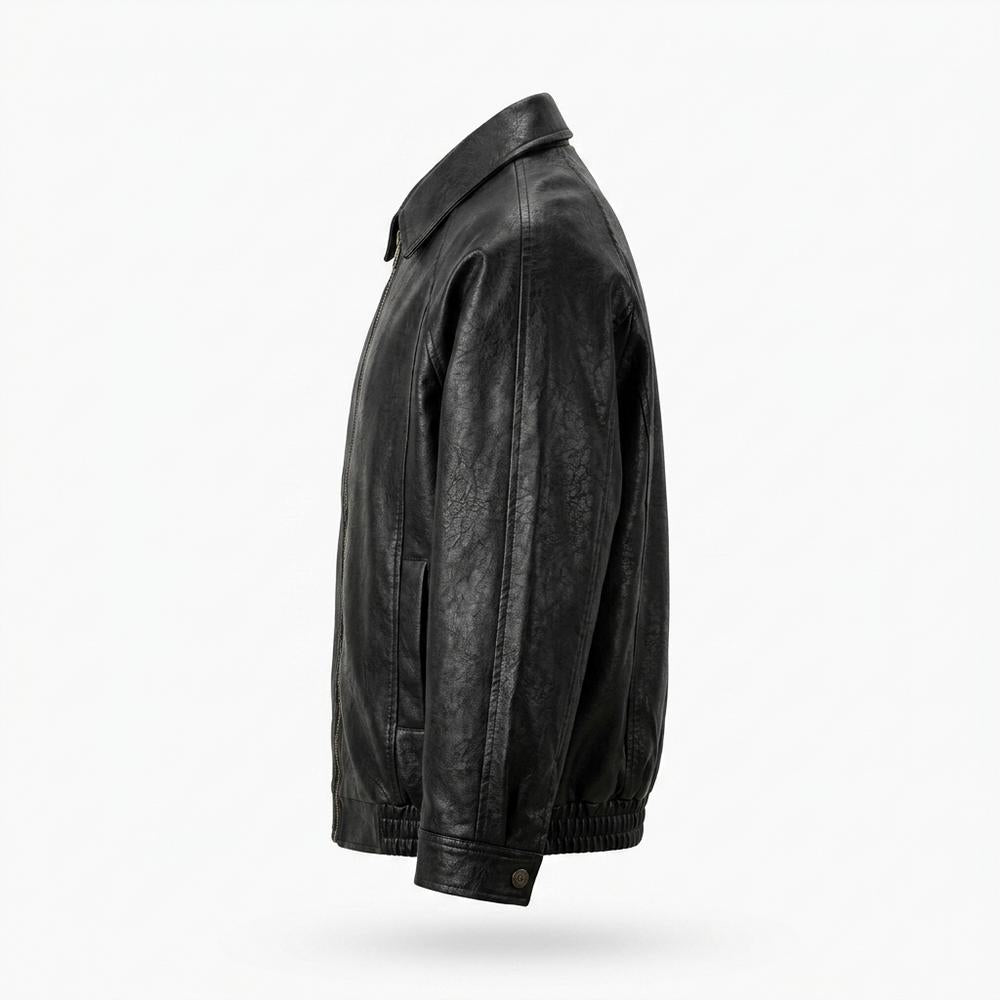 Lederjacken Outlet24 - Dapat | Gekragte Elastische Lederjacke Herren