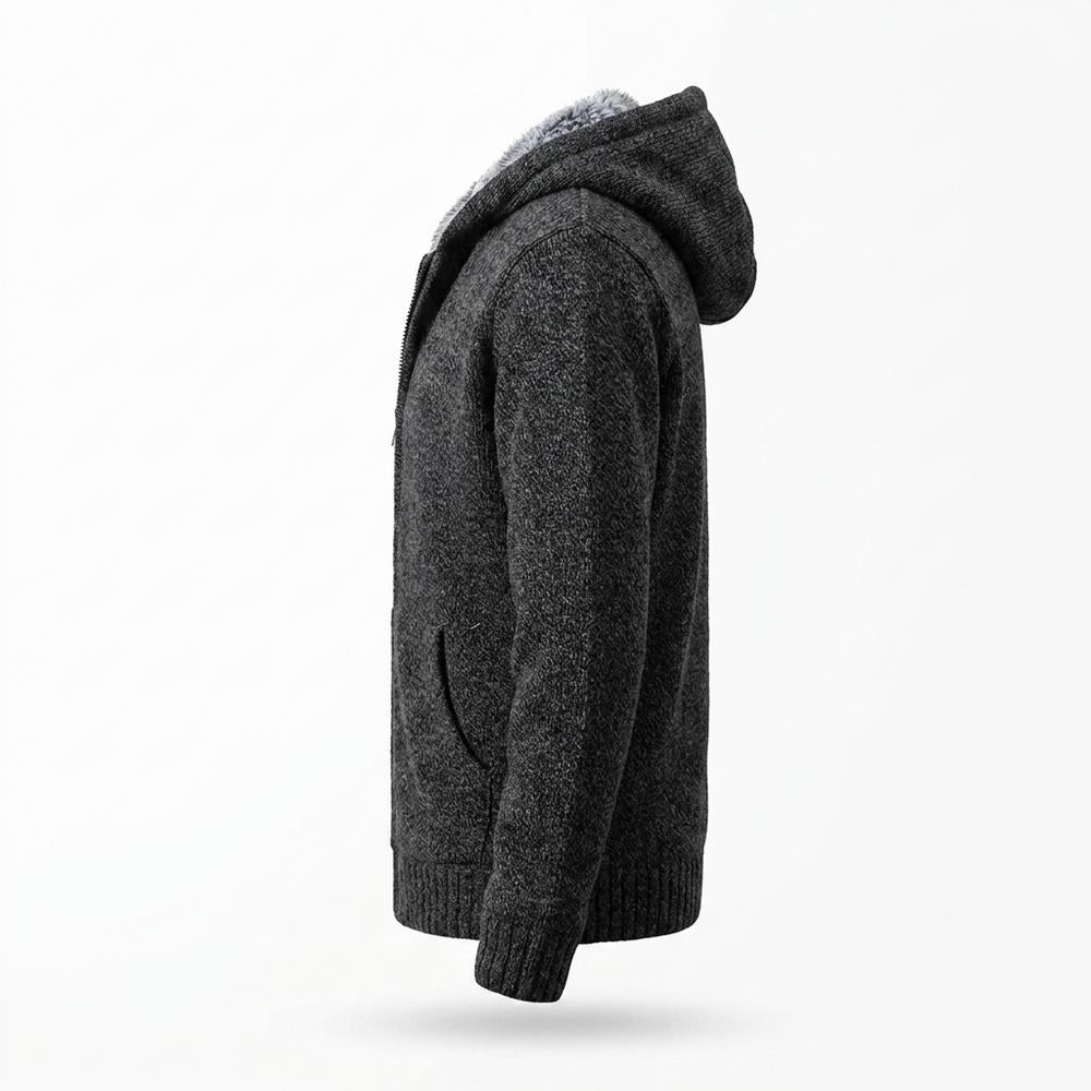 Lederjacken Outlet24 - Rubuk | Gefüttert Gestrickt Strickjacke Herren