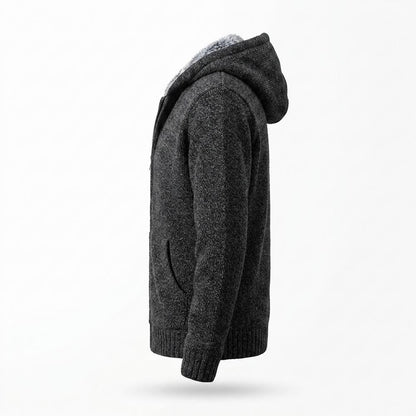 Lederjacken Outlet24 - Rubuk | Gefüttert Gestrickt Strickjacke Herren
