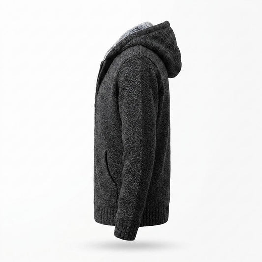 Lederjacken Outlet24 - Rubuk | Gefüttert Gestrickt Strickjacke Herren