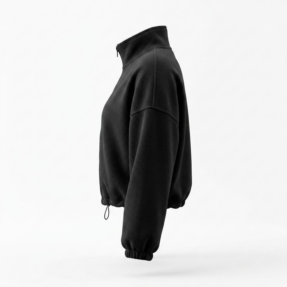 Lederjacken Outlet24 - Eapem | Hochgeschlossen Kurzgeschnitten Jacke Damen