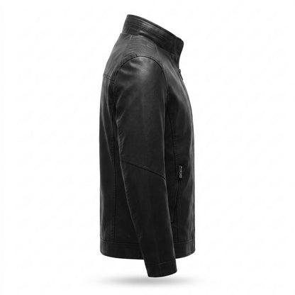 Lederjacken Outlet24 - Mibat | Gefüttert Hochgeschlossen Lederjacke Herren